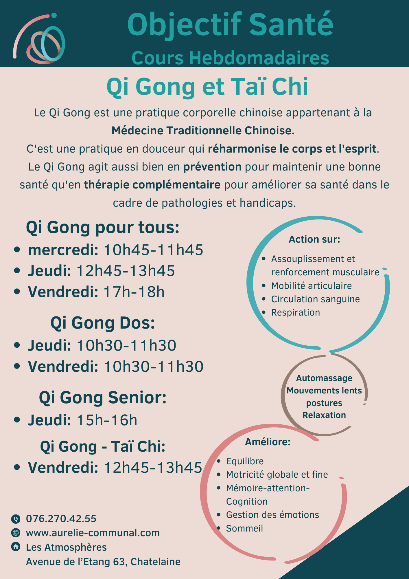 Nouveaux cours de Qi Gong à Vernier